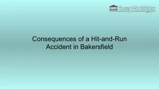 consequences of a hit and run accident