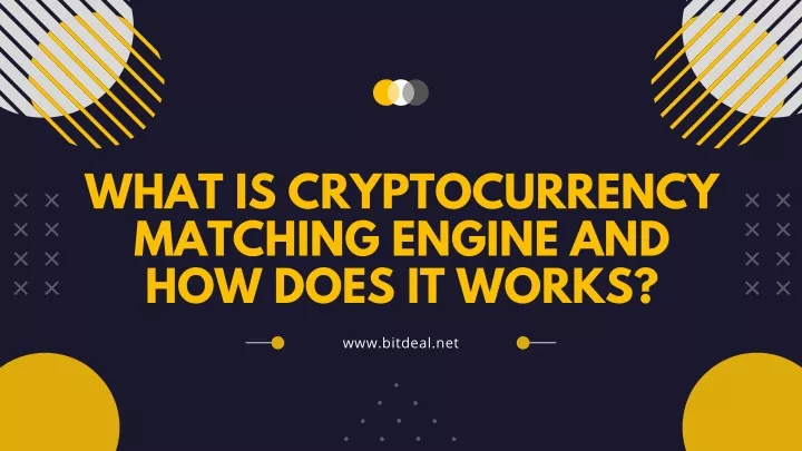 what is cryptocurrency matching engine