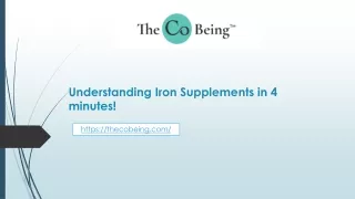 Understanding Iron Supplements in 4 minutes