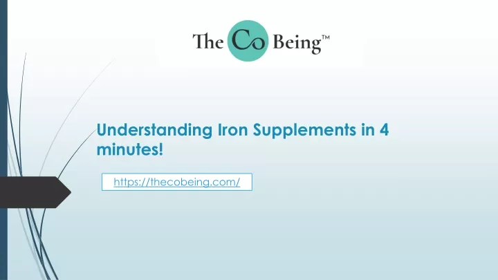 understanding iron supplements in 4 minutes