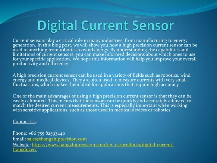 digital current sensor