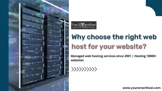 Why choose the right web host for your website