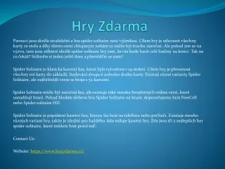 hry zdarma