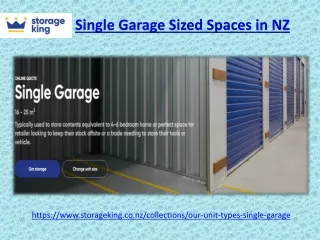 single garage sized spaces in nz
