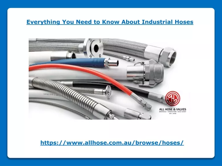 everything you need to know about industrial hoses