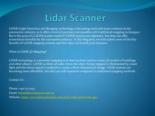 lidar scanner