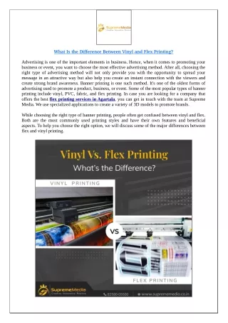 What Is the Difference Between Vinyl and Flex Printing