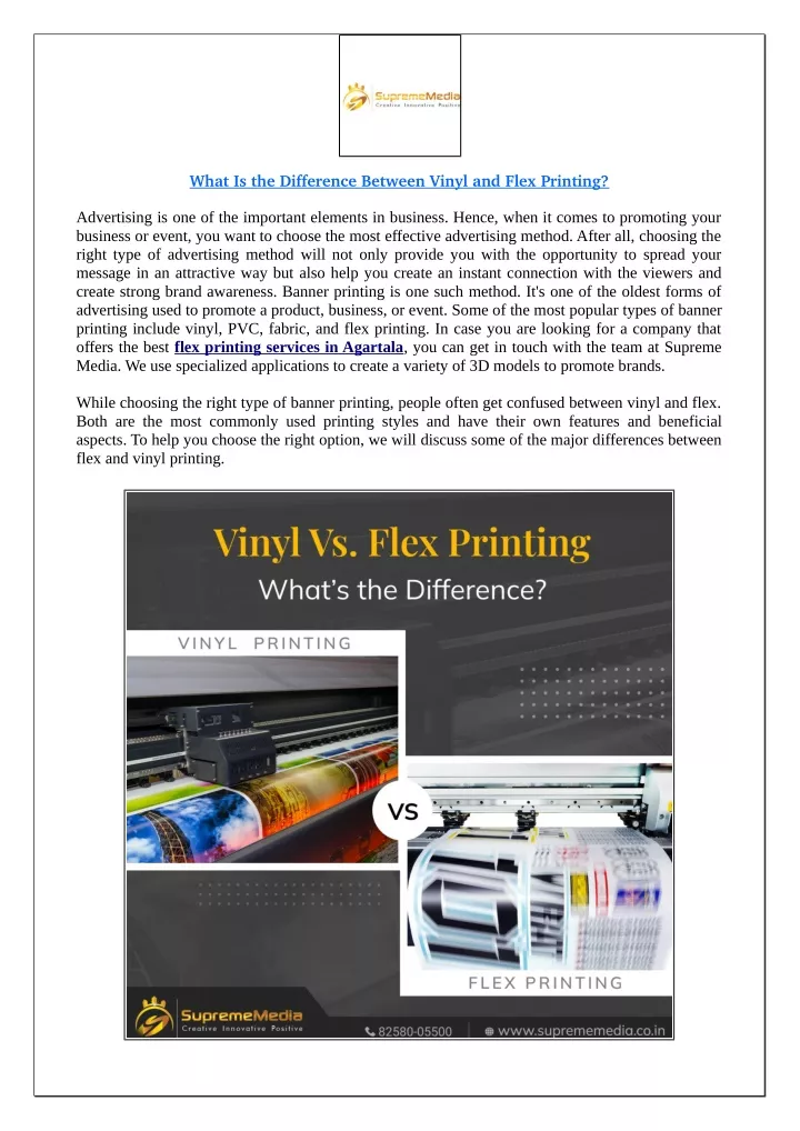what is the difference between vinyl and flex