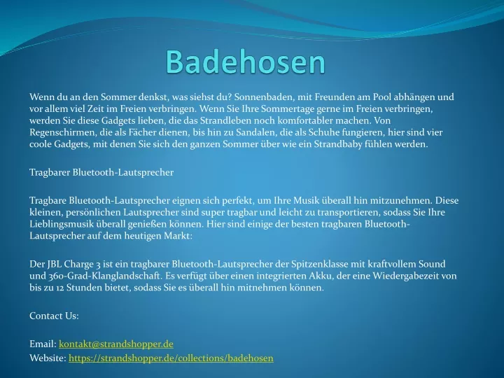 badehosen