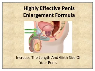 highly effective penis enlargement formula