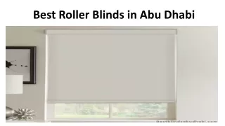 Roller Blinds bestblindsabudhabi