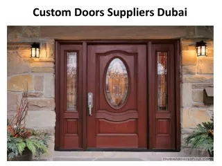 Custom Doors-dubaidoorsshop
