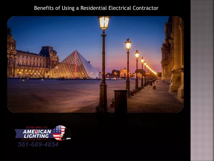 benefits of using a residential electrical