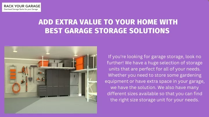 add extra value to your home with best garage
