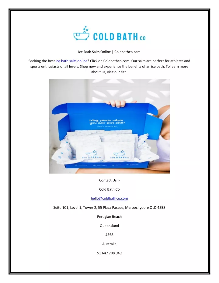 ice bath salts online coldbathco com