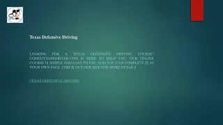 texas defensive driving