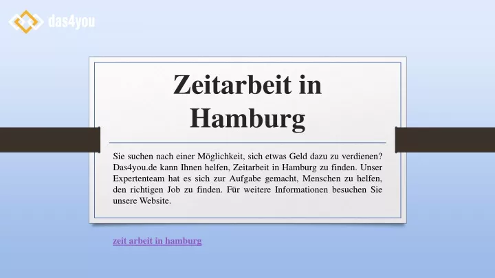 zeitarbeit in hamburg