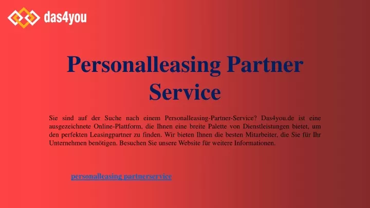 personalleasing partner service
