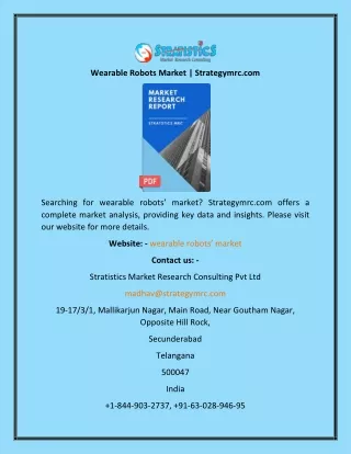 wearable robots market strategymrc com