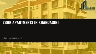 2bhk Apartments in Khandagiri  Book Now