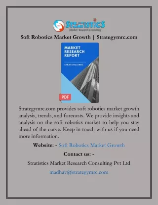 soft robotics market growth strategymrc com