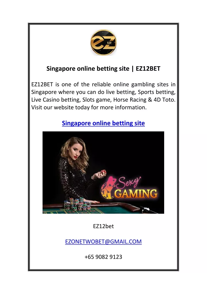 singapore online betting site ez12bet