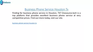 business phone service houston tx