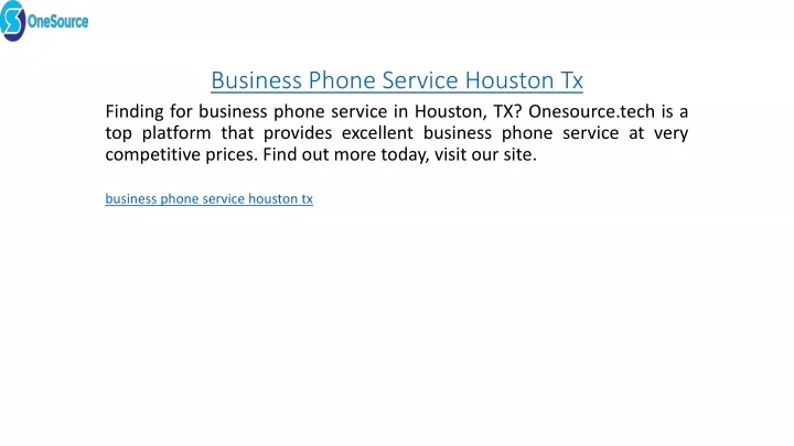 business phone service houston tx