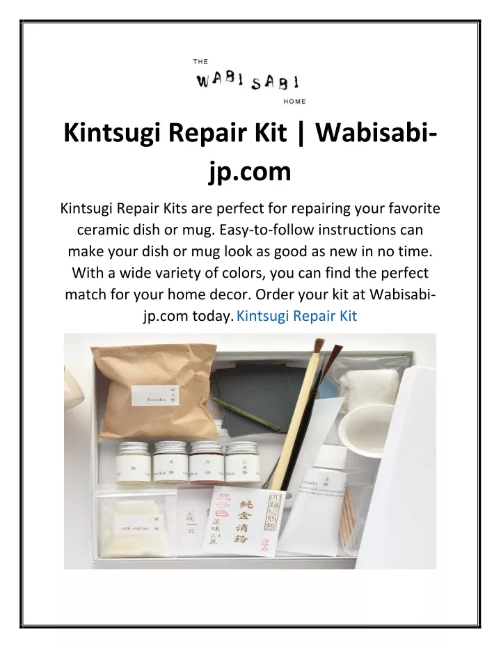 kintsugi repair kit wabisabi jp com