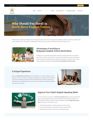 English Tuition North Shore  After School English Tutors North Shore