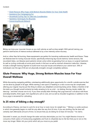 Biking Can Be Terrific For Your Wellness As Well As Your Social Life