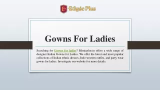 gowns for ladies