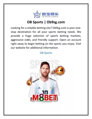 OB Sports  Ob9sg.com