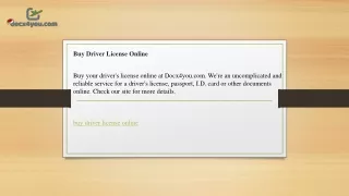 Buy Driver License Online  Docx4you.com