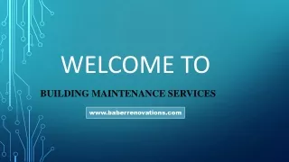 Building Maintenance Services