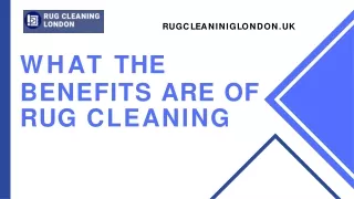 Benefits of Rug Cleaning