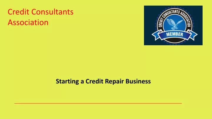 credit consultants association