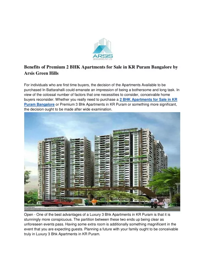 benefits of premium 2 bhk apartments for sale