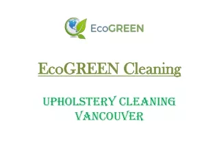 Upholstery Cleaning Vancouver
