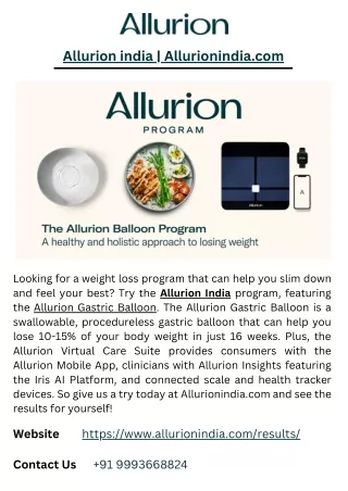 Allurion india | Allurionindia.com