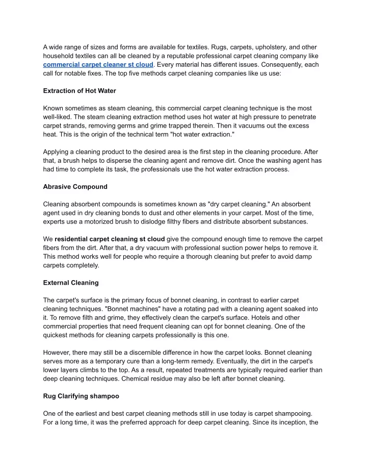 PPT - Cleaning Methods Used By Professional Carpet Cleaners PowerPoint ...