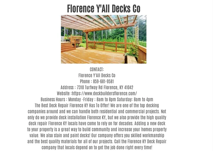 florence y all decks co