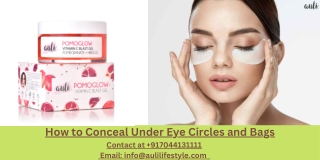 how to conceal under eye circles and bags