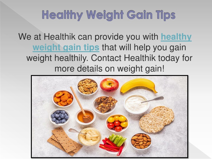 healthy weight gain tips