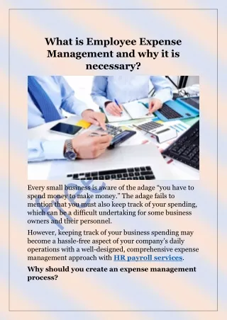 What is Employee Expense Management and why it is necessary