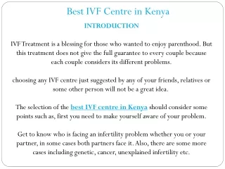 best ivf centre in kenya