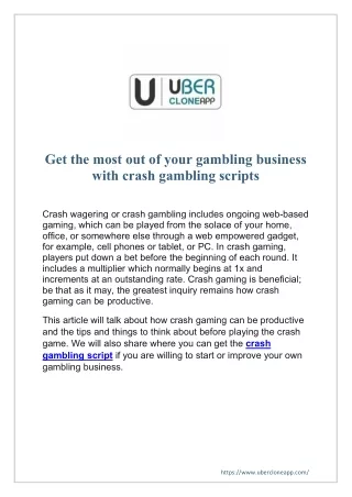 get the most out of your gambling business with