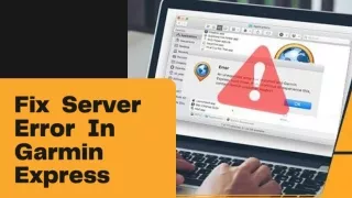 Steps to fix server Error in Garmin Express