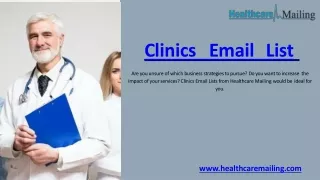 clinics email list