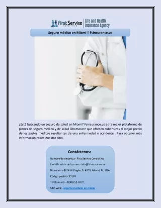 seguro m dico en miami fsinsurance us